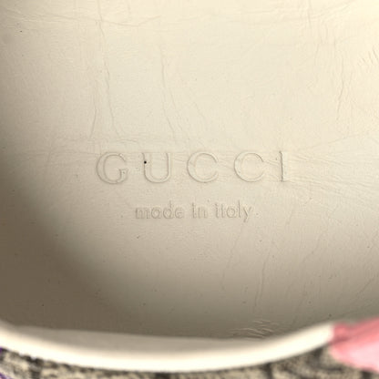 Gucci Calfskin GG Supreme Monogram Perforated Womens Platform 55mm Sneakers 35 Beige Ebony Sugar Pink Crop Shine Purple 8 of 9