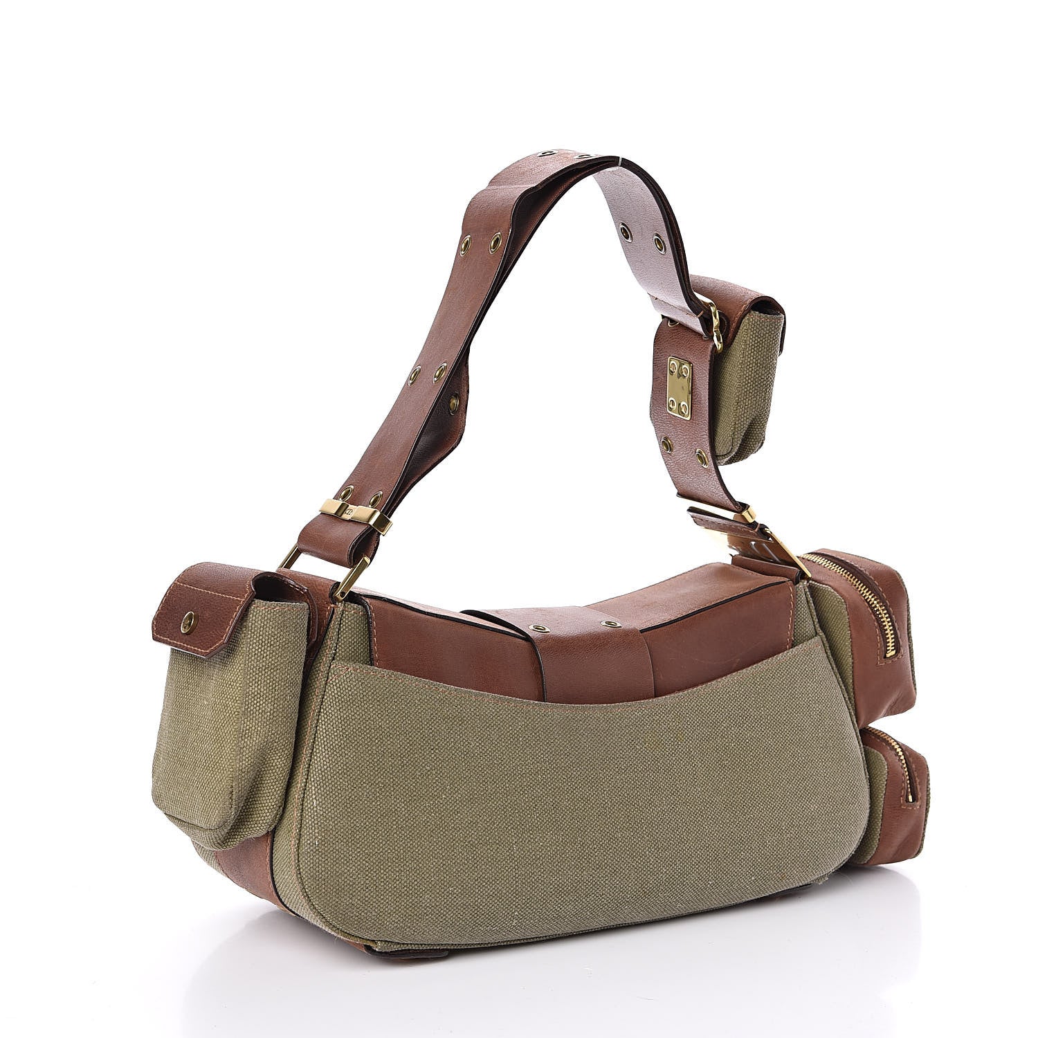 Christian Dior Canvas Calfskin Street Chic Columbus Ave Green 3 of 13