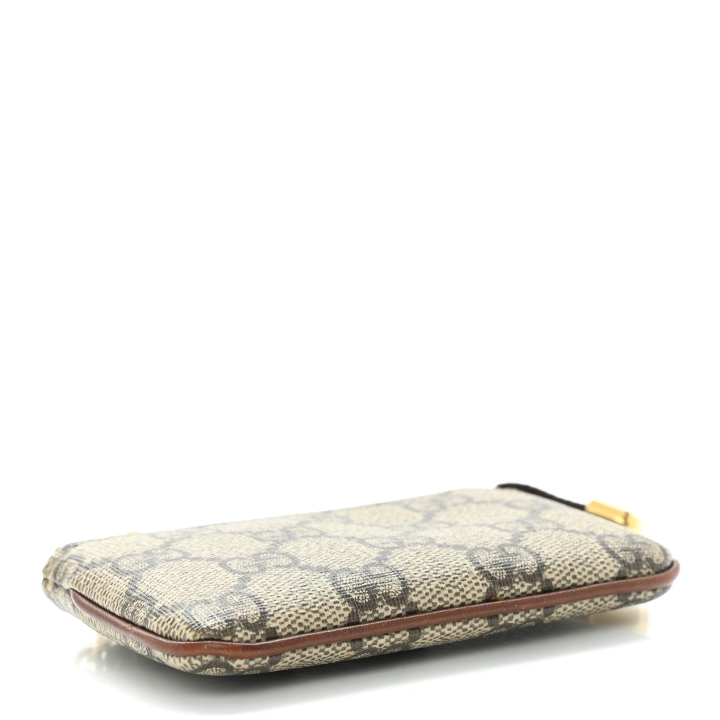 GG Supreme Monogram Key Case Beige Ebony Cuir