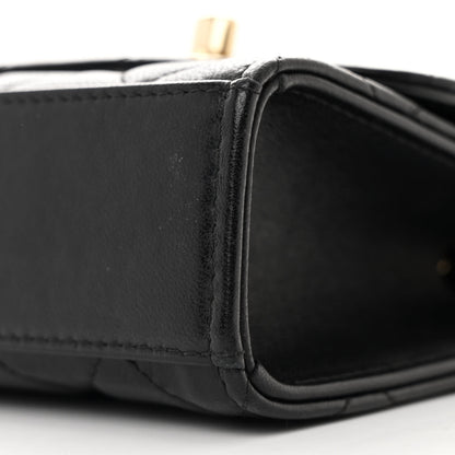 Chanel Lambskin Quilted Mini Trendy CC Chain Wallet Black 10 of 11