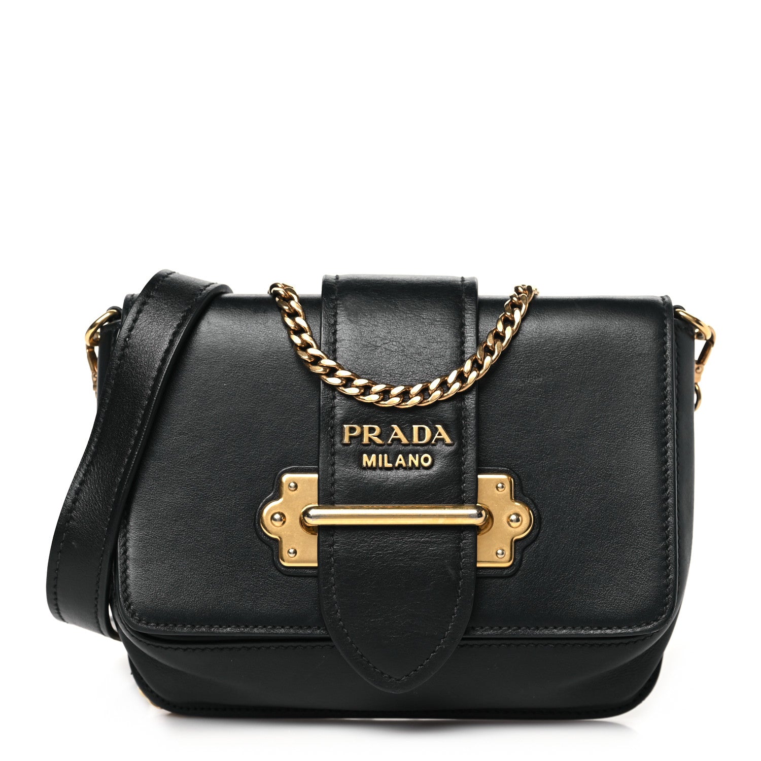 Prada City Calf Cahier Belt Bag Black 1 of 11