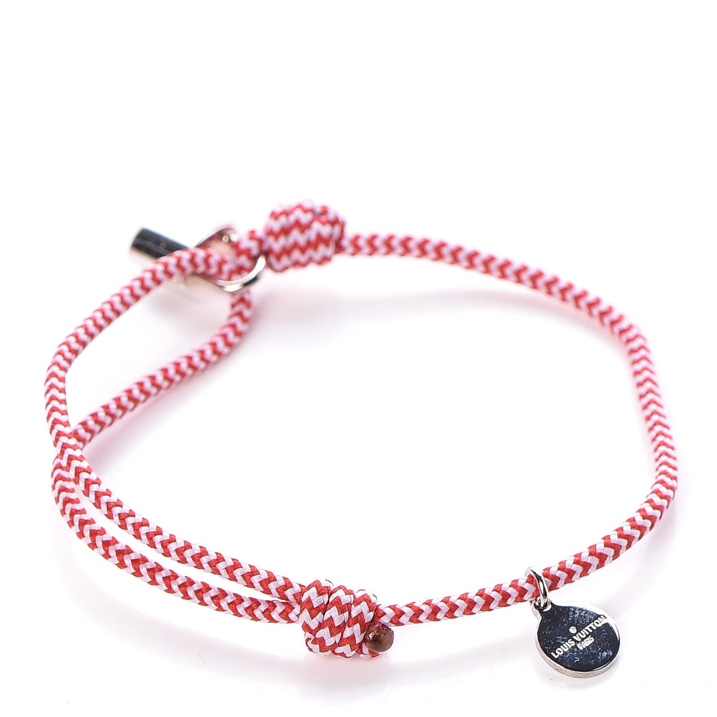 X UNICEF Sterling Silver Lockit Bracelet Red White