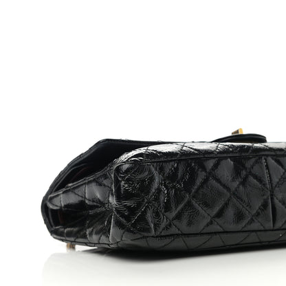 Chanel Distressed Patent Quilted 2.55 Reissue 226 Flap Black 8 of 11