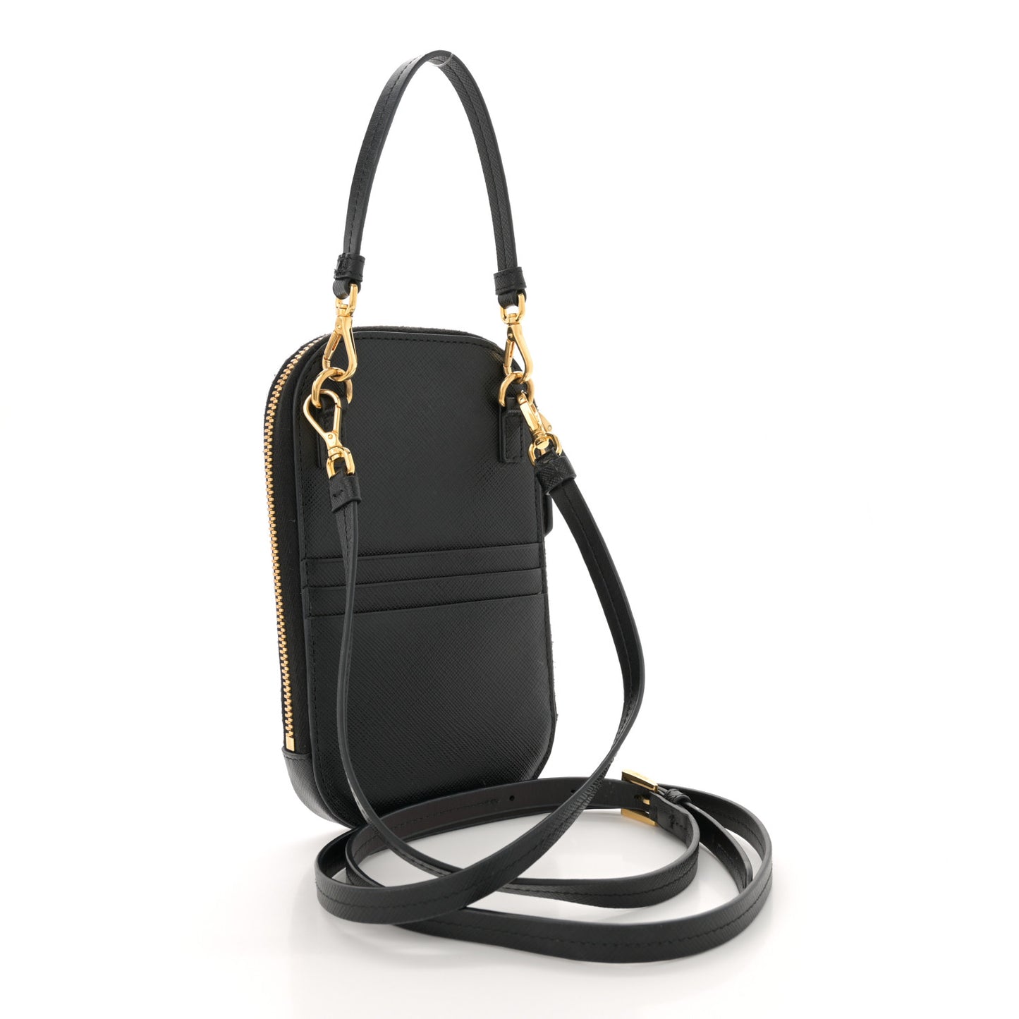Saffiano Mini Crossbody Bag Black
