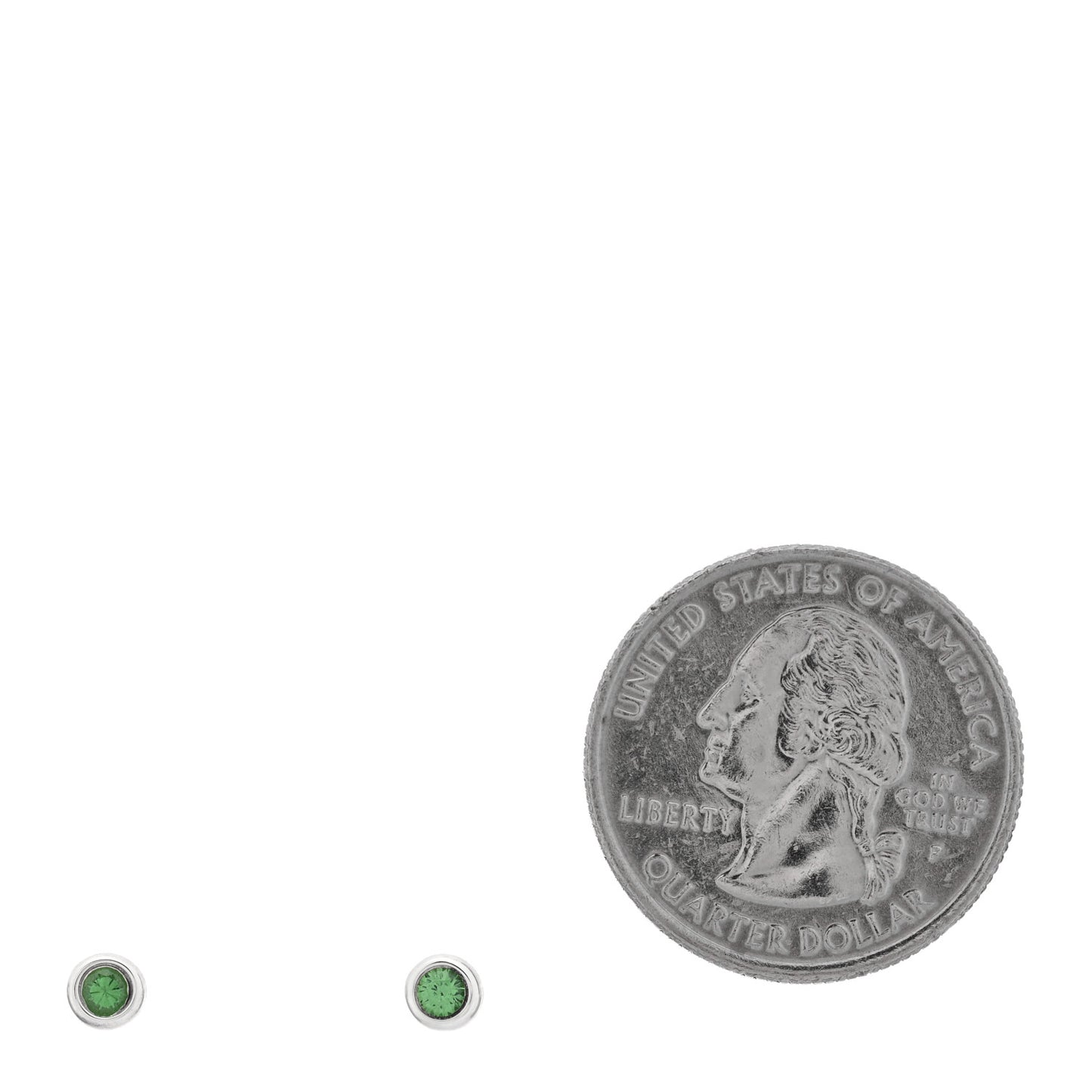Sterling Silver Tsavorite Color By The Yard Earrings