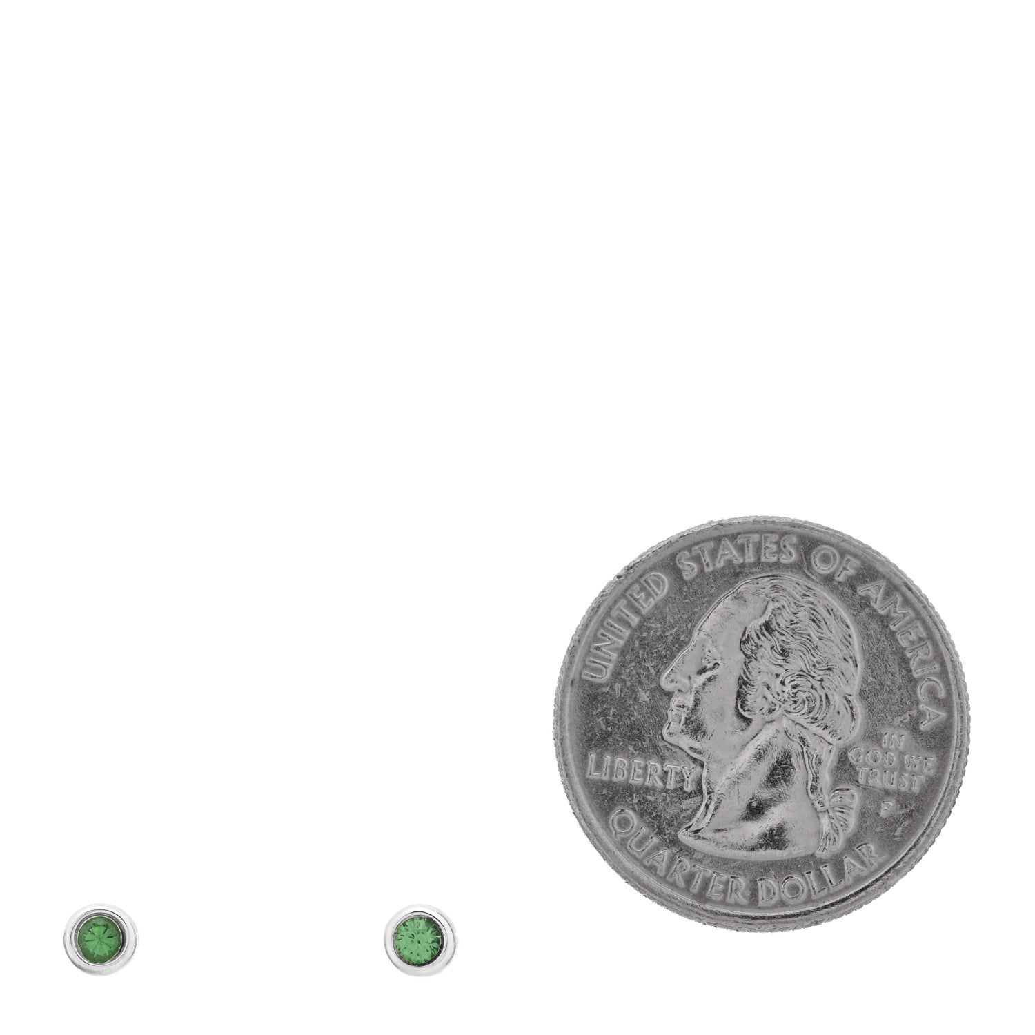 Tiffany Sterling Silver Tsavorite Color By The Yard Earrings 2 of 5