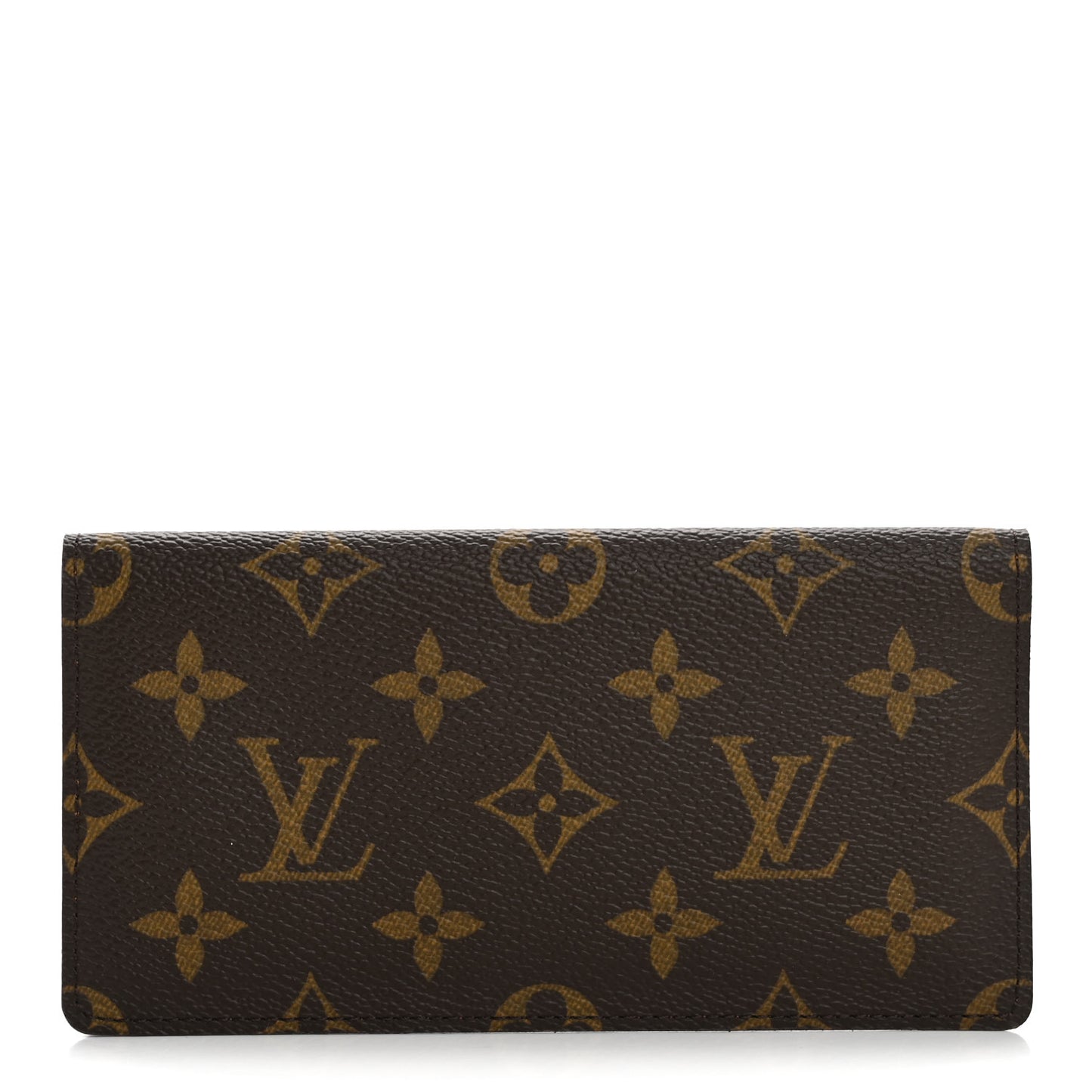 Monogram Simple Checkbook Holder Wallet Cover
