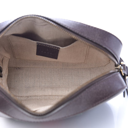 Gucci Textured Calfskin Web Small Webby Bee Shoulder Bag Brown Coffee 5 of 19
