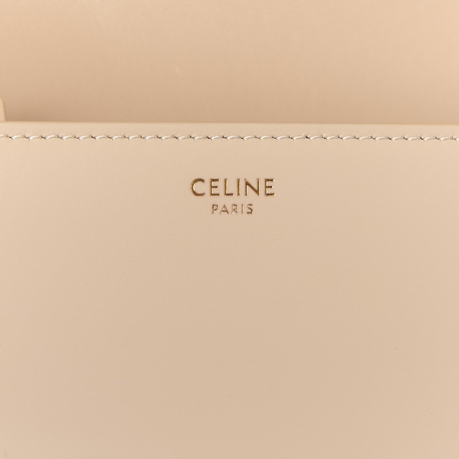 Celine Shiny Calfskin Medium Triomphe Nude 8 of 12