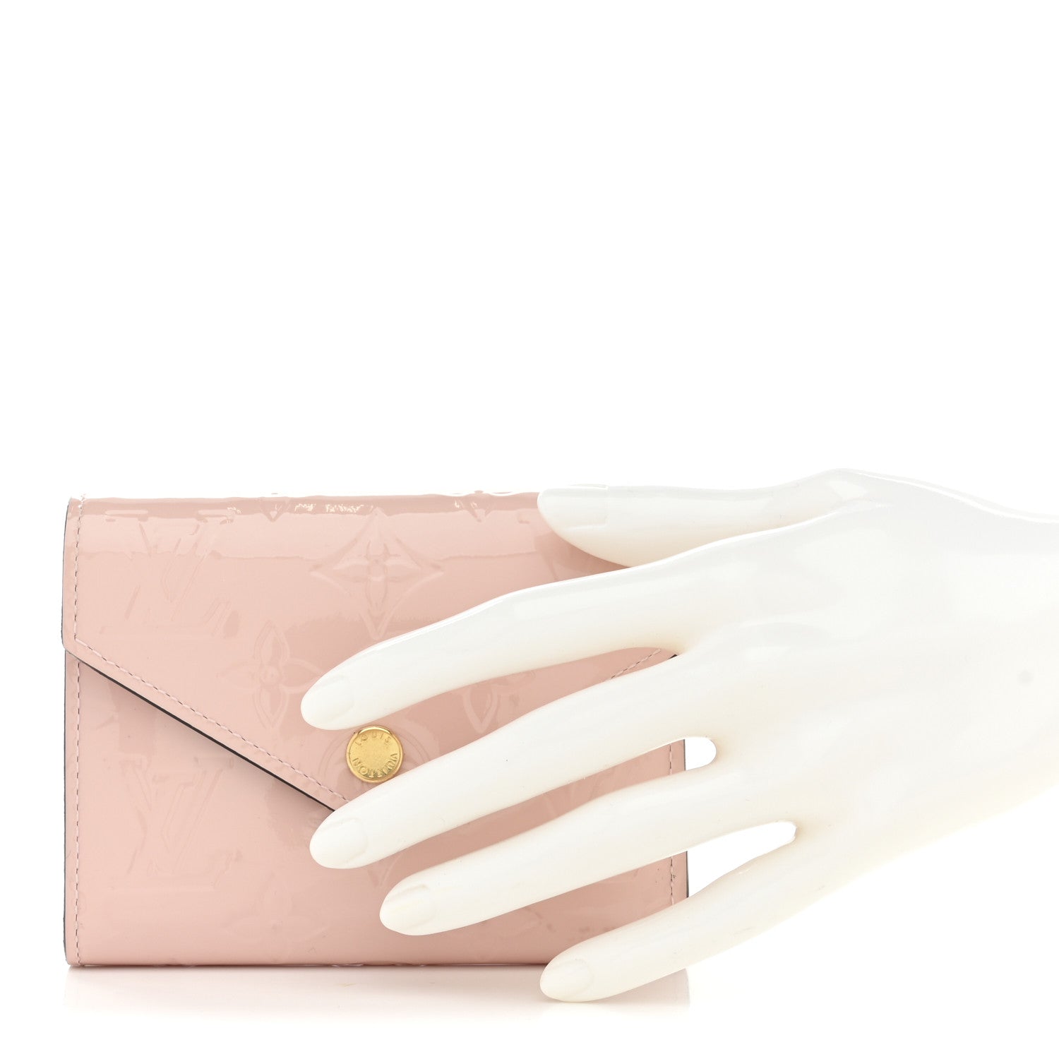 Louis Vuitton Vernis Victorine Wallet Rose Ballerine 2 of 9