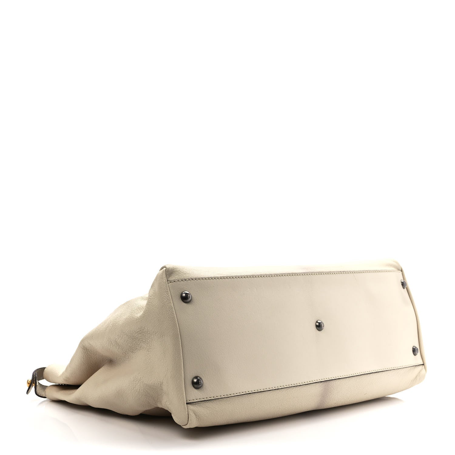 Fendi Goatskin Calf Hair Leopard Print Large Peekaboo Iconic Satchel Beige 4 of 10