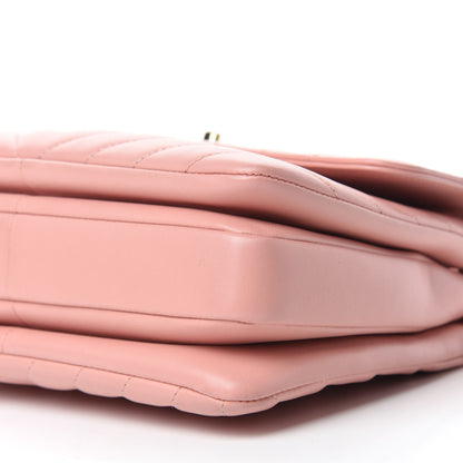 Chanel Lambskin Chevron Quilted Small Trendy CC Dual Handle Flap Bag Light Pink 7 of 10