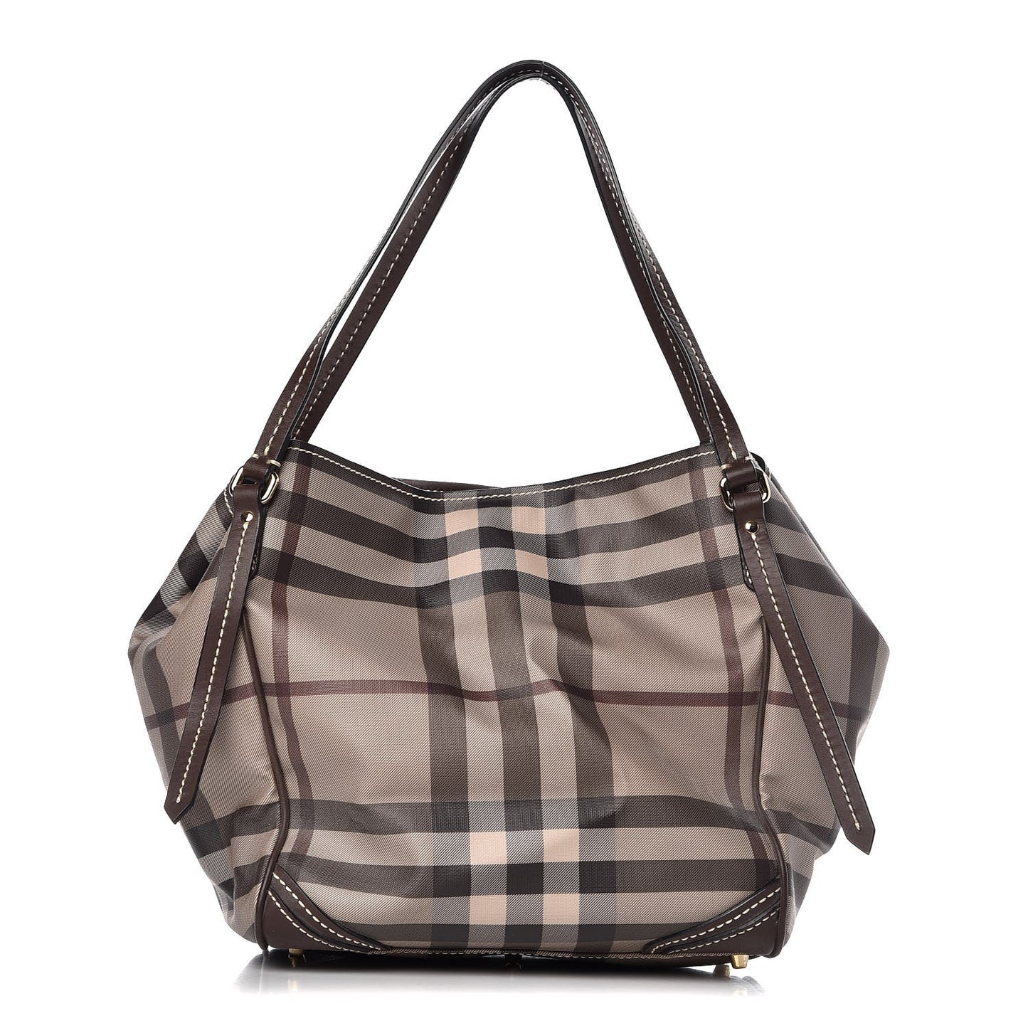 Smoked Check Small Canterbury Tote Brown