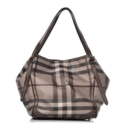 Burberry Smoked Check Small Canterbury Tote Brown 1 of 6