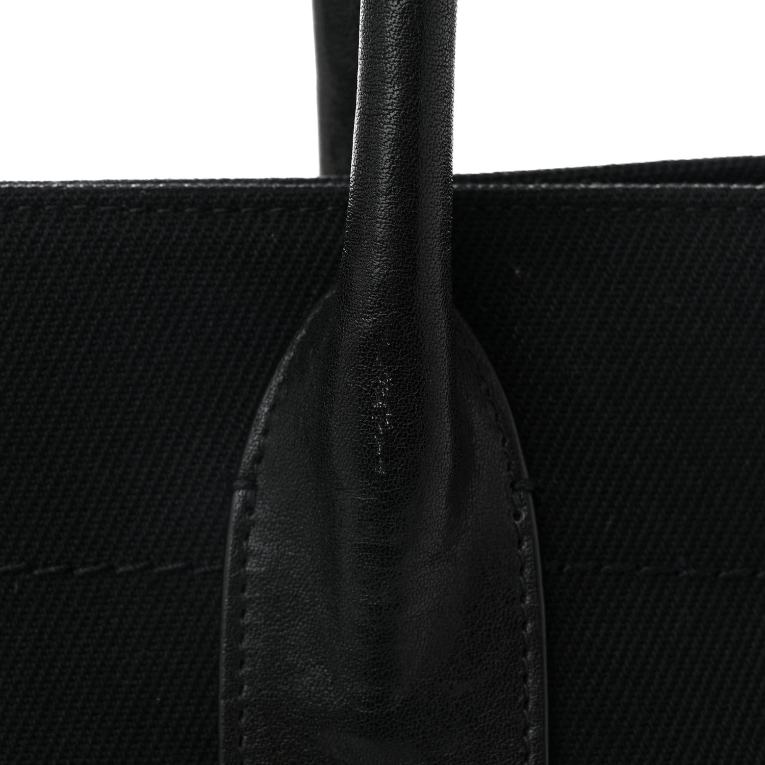 Saint Laurent Linen Calfskin Rive Gauche Tote Black 11 of 11