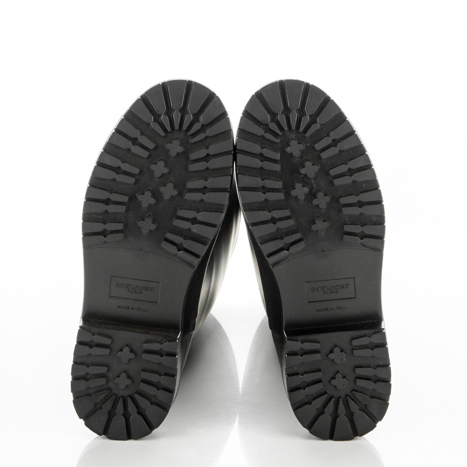 Saint Laurent Rubber Festival 25 High Rain Boots 37 Black 5 of 7