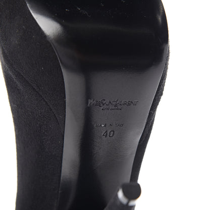 Saint Laurent Kid Scamosciato Lucy 105 Pumps 40 Black 6 of 8