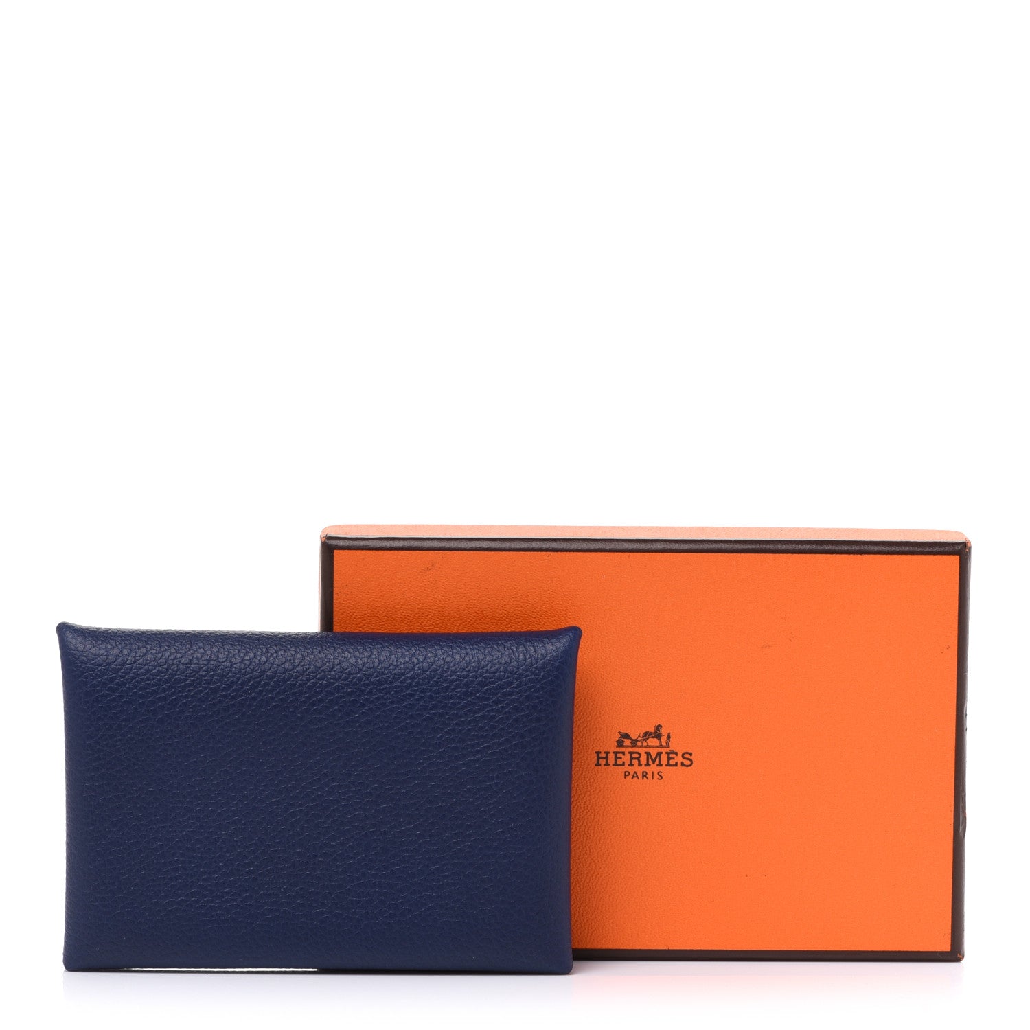 Hermes Evercolor Verso Calvi Card Case Bleu Saphir Bleu France 8 of 8