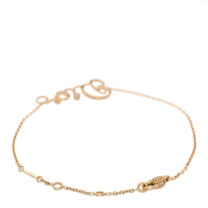 Christian Dior 18K Yellow Gold Diamond Dioramour Bracelet 2 of 5