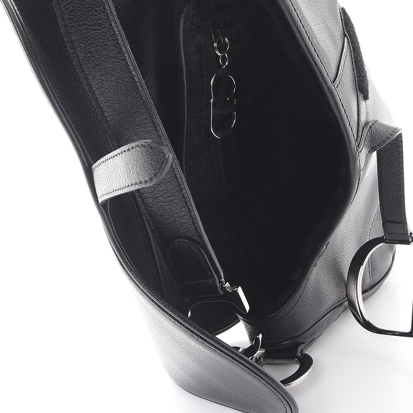 Calfskin Saddle Bag Black