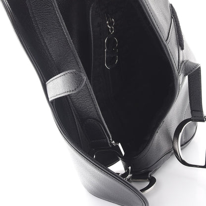 Christian Dior Calfskin Saddle Bag Black 5 of 9