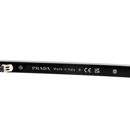 Prada Acetate Oval Sunglasses SPR D06 Black 6 of 7