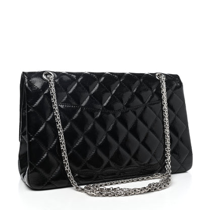 Chanel Distressed Patent Quilted 2.55 Reissue 227 Flap Black 3 of 4