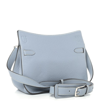 Hermes Taurillon Clemence Jypsiere 28 Bleu Lin 2 of 8