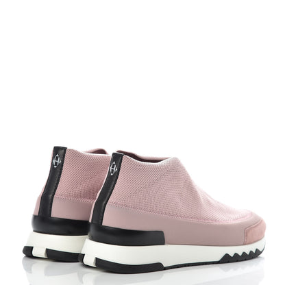 Hermes Mesh Technical Canvas Womens Tokyo Sneakers 37 Rose 4 of 9