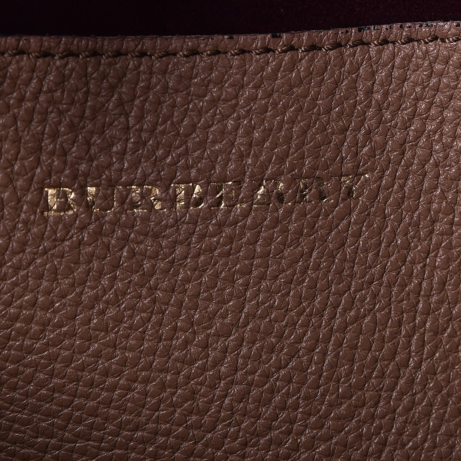 Burberry Grainy Calfskin Medium Sycamore Hobo Dark Sand 6 of 7