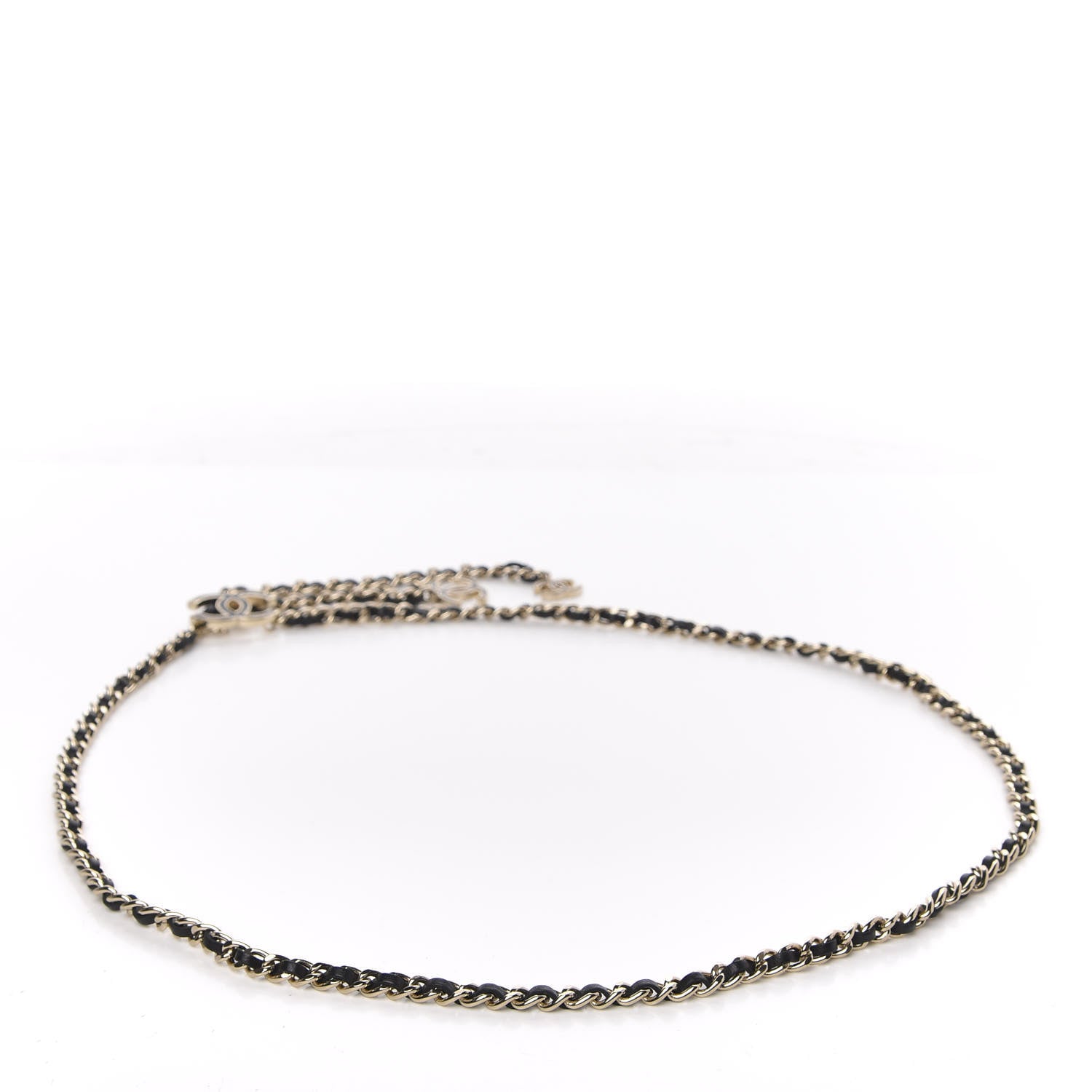 Chanel Lambskin Enamel CC Chain Belt Black Gold 2 of 4