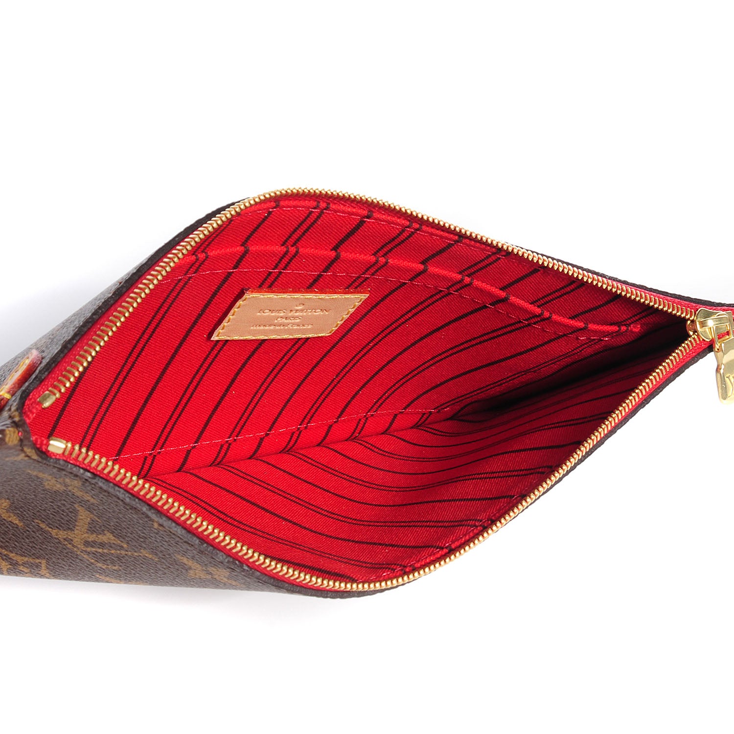 Louis Vuitton Monogram Neverfull MM GM Pochette Cherry 5 of 7