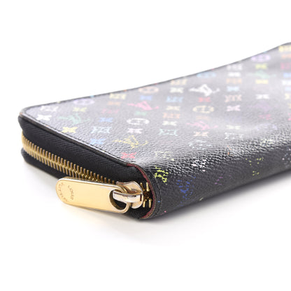Louis Vuitton Monogram Multicolor Zippy Wallet Black Grenade 5 of 9