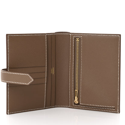 Hermes Epsom Bearn Compact Wallet Etoupe 5 of 8