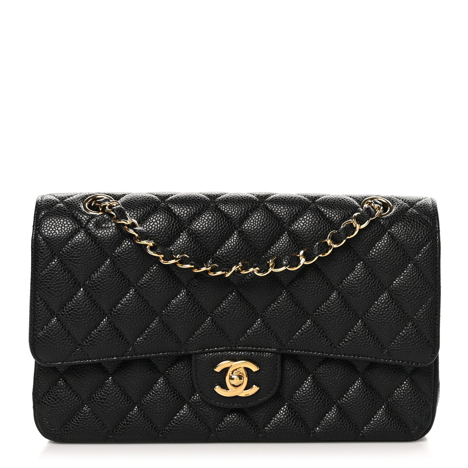Chanel Caviar Quilted Medium Double Flap Black 1 of 11