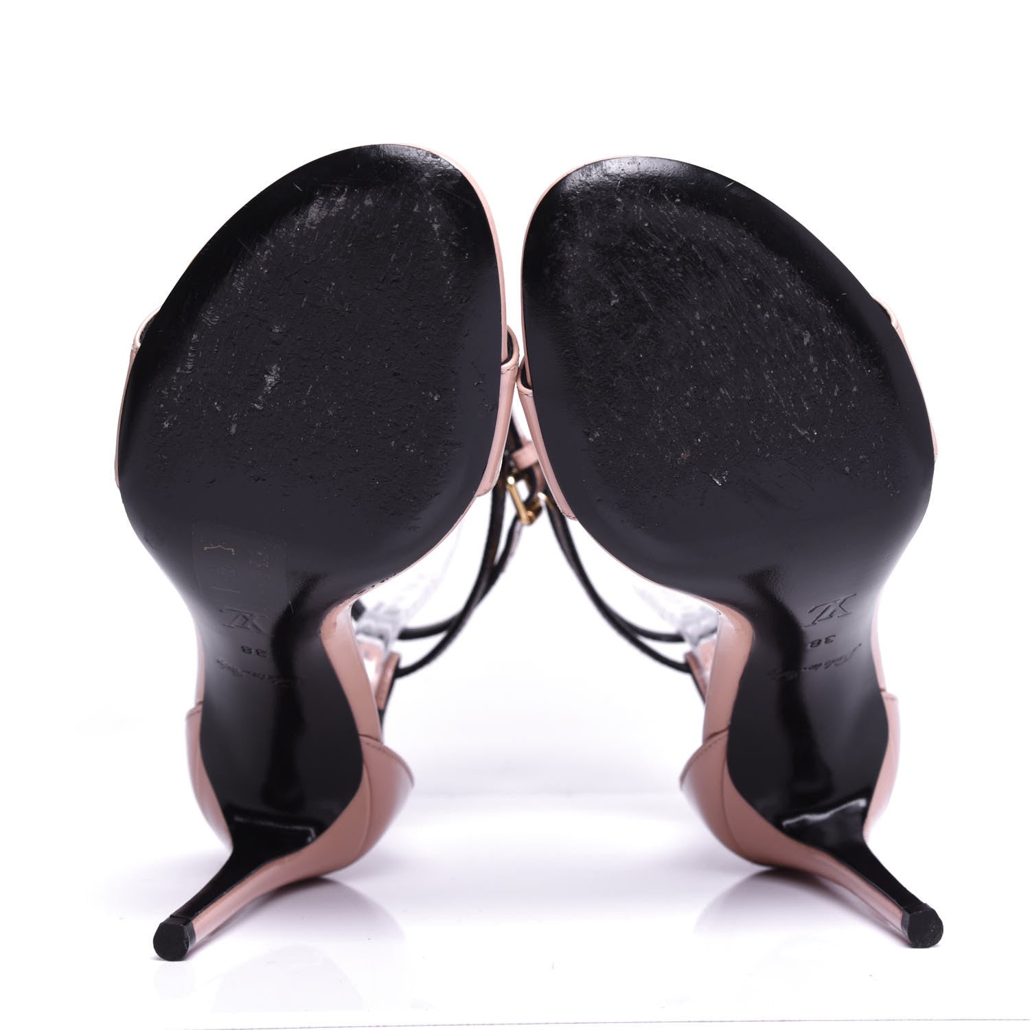 Louis Vuitton Patent Monogram Call Back Sandals 38 Rose Ballerine 6 of 10