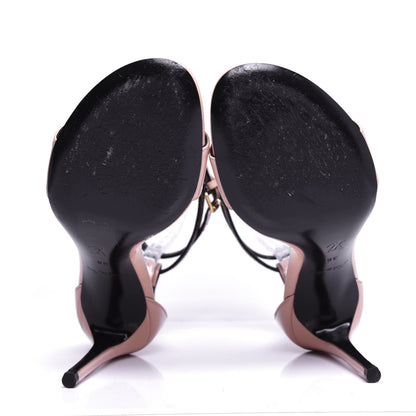 Louis Vuitton Patent Monogram Call Back Sandals 38 Rose Ballerine 6 of 10