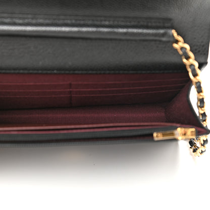 Chanel Caviar Quilted Wallet On Chain WOC Black 5 of 10