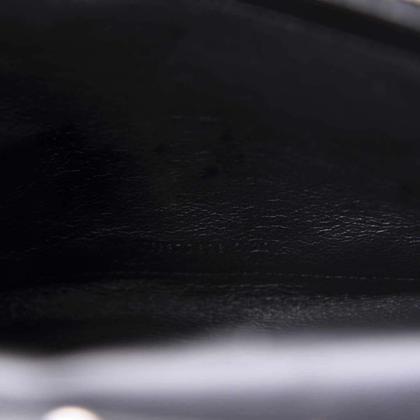 Grain De Poudre Matelasse Chevron Monogram Chain Wallet Black