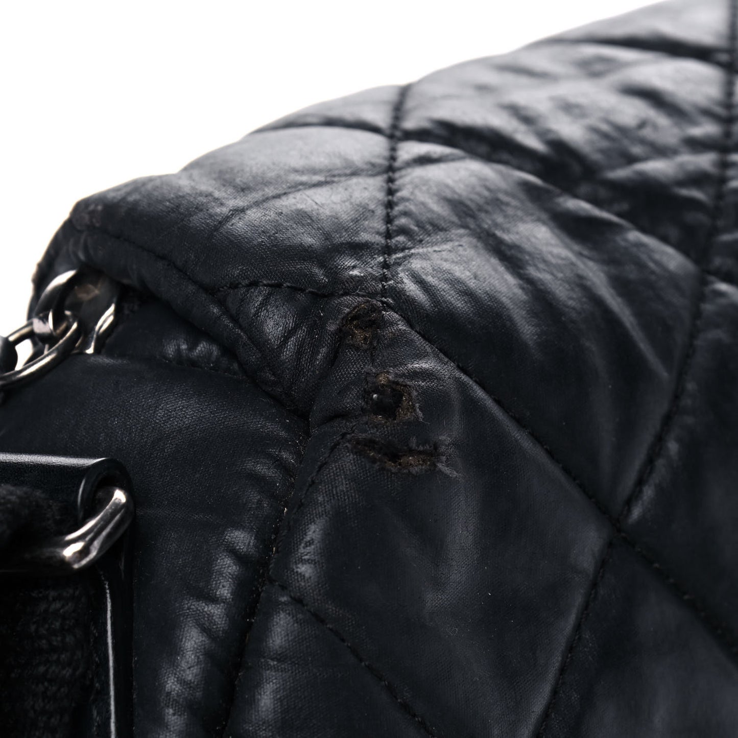 Nylon Quilted Coco Cocoon Messenger Black