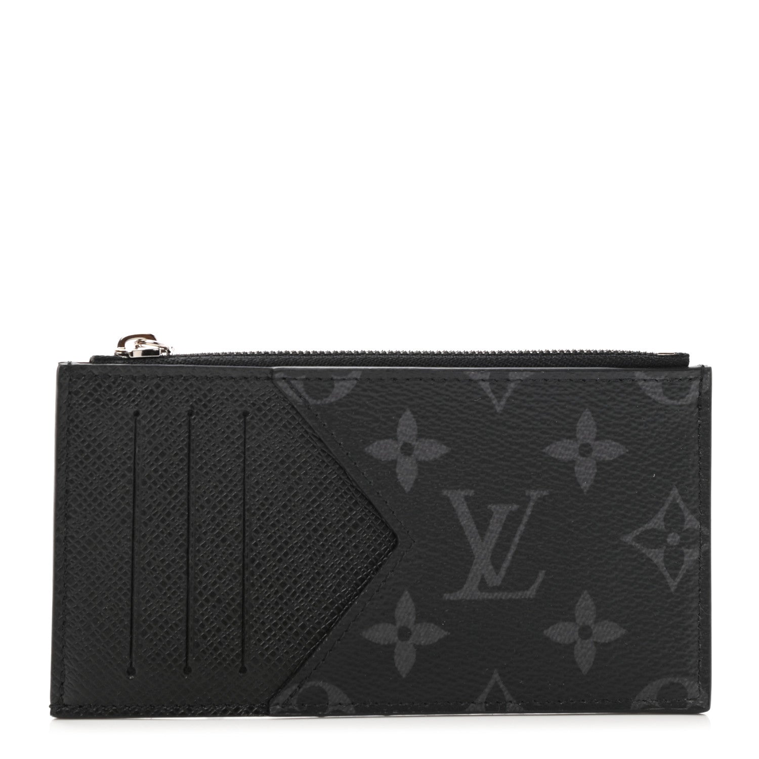 Louis Vuitton Taigarama Coin Card Holder Black 1 of 7