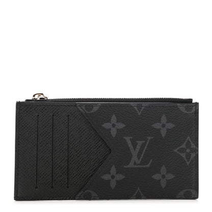 Louis Vuitton Taigarama Coin Card Holder Black 1 of 7