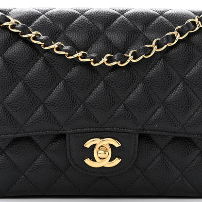 Chanel Caviar Quilted Medium Double Flap Black 8 of 11