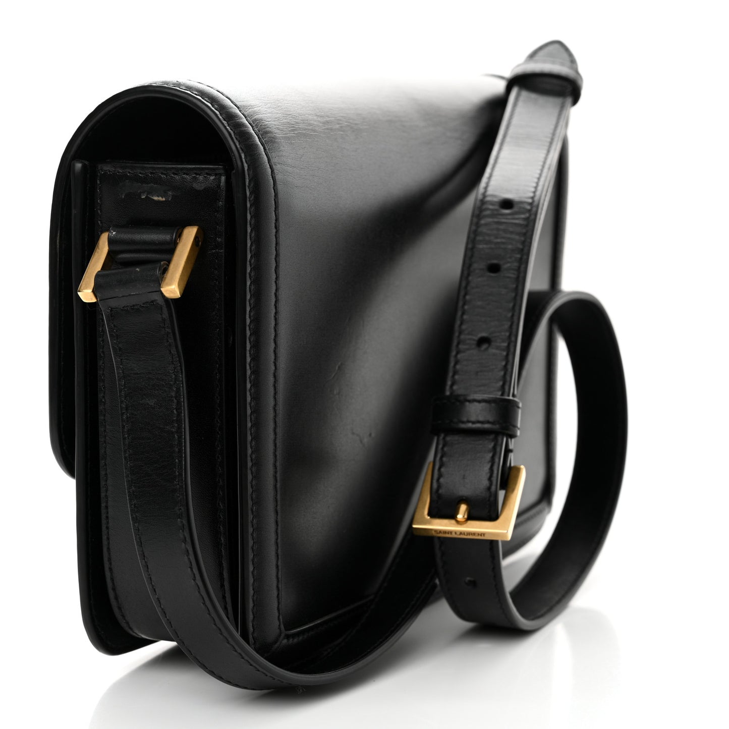 Box Calfskin Monogram Medium Solferino Satchel Black