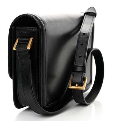 Saint Laurent Box Calfskin Monogram Medium Solferino Satchel Black 3 of 15