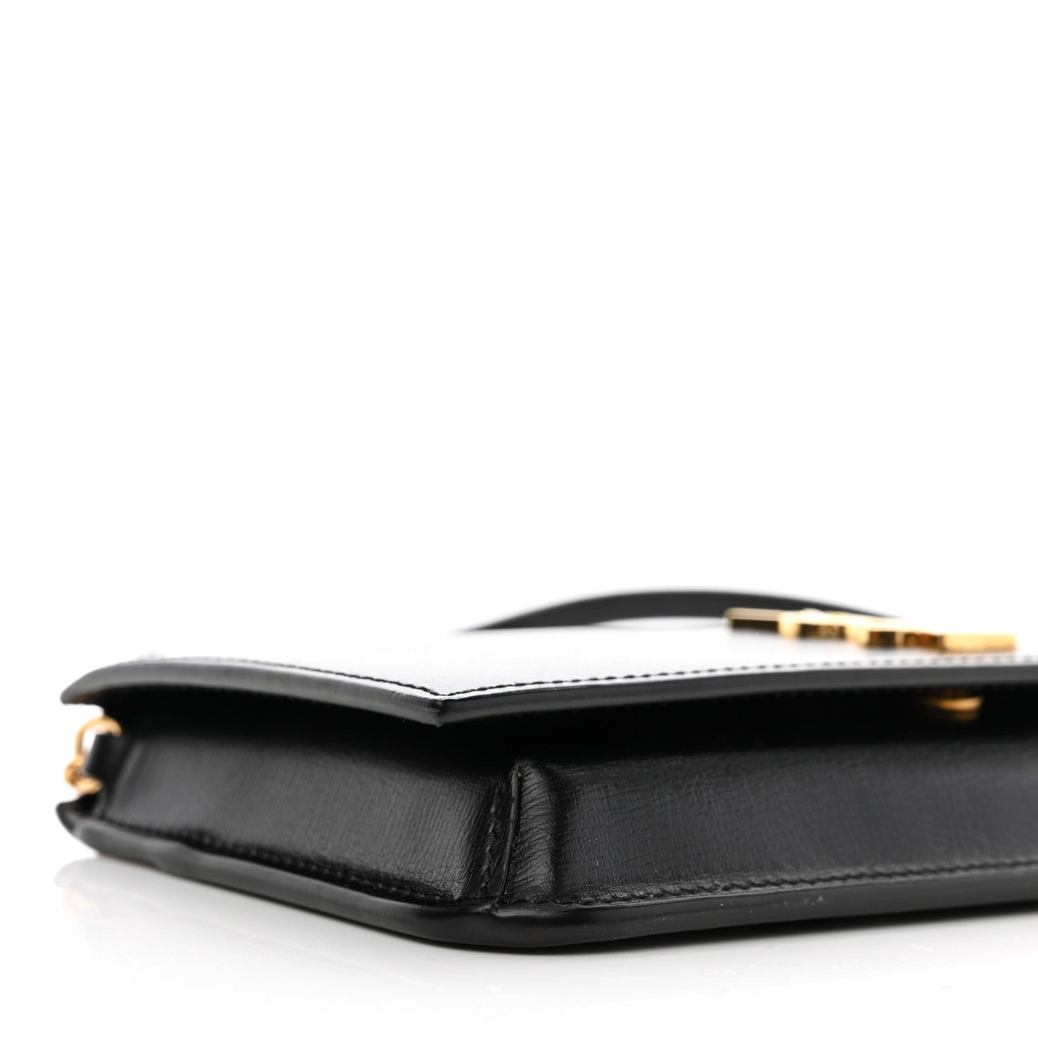 Saint Laurent Smooth Calfskin Monogram Phone Holder Crossbody Black 9 of 11