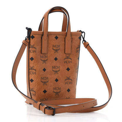 MCM X SAMBYPEN Visetos Mini Crossbody Tote Cognac 3 of 8
