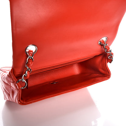 Chanel Patent Calfskin Quilted Mini Rectangular Flap Red 5 of 8
