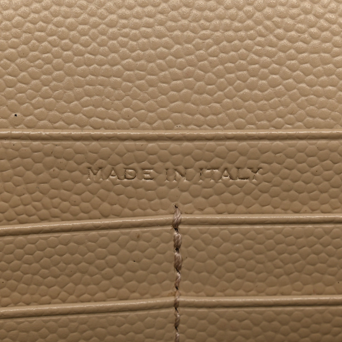 Grain De Poudre Matelasse Chevron Monogram Chain Wallet Nude Powder