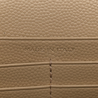 Saint Laurent Grain De Poudre Matelasse Chevron Monogram Chain Wallet Nude Powder 7 of 15
